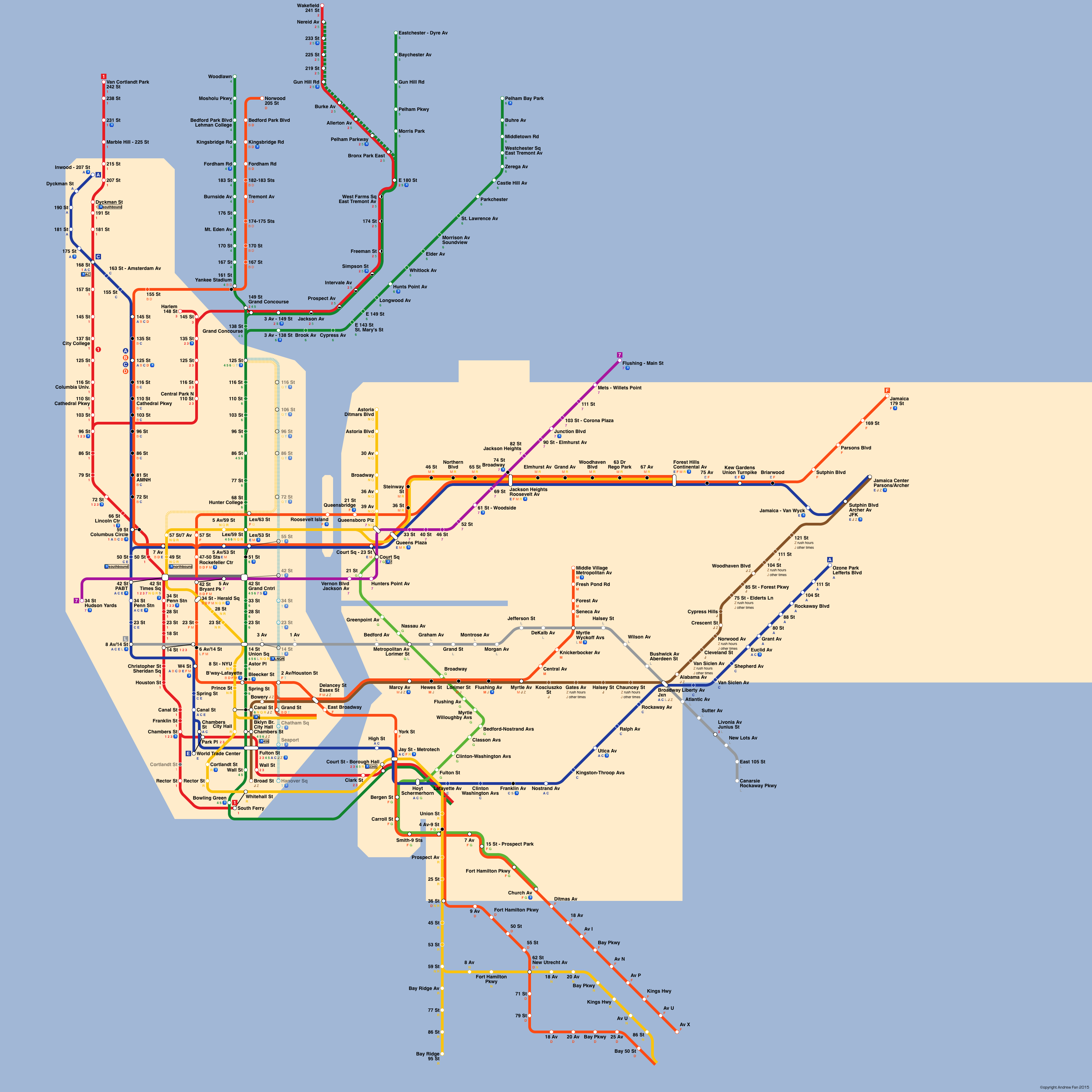 New York City SVG Map