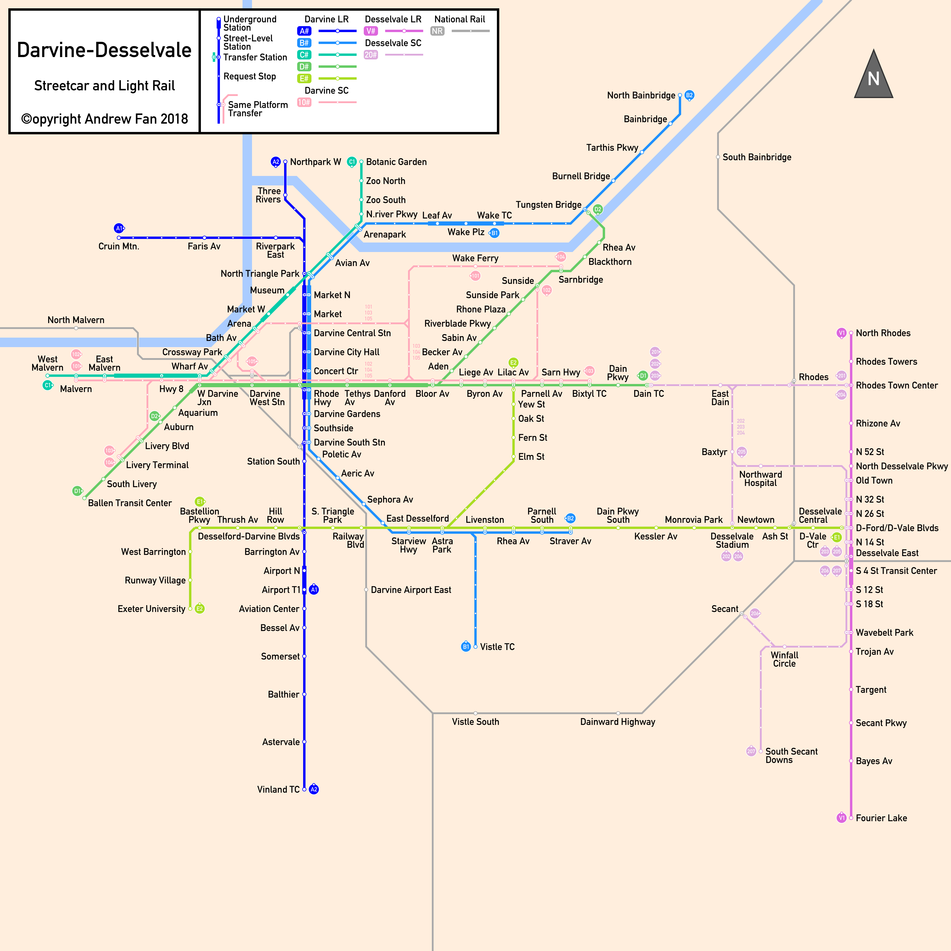 Darvine-Desselvale SVG Map