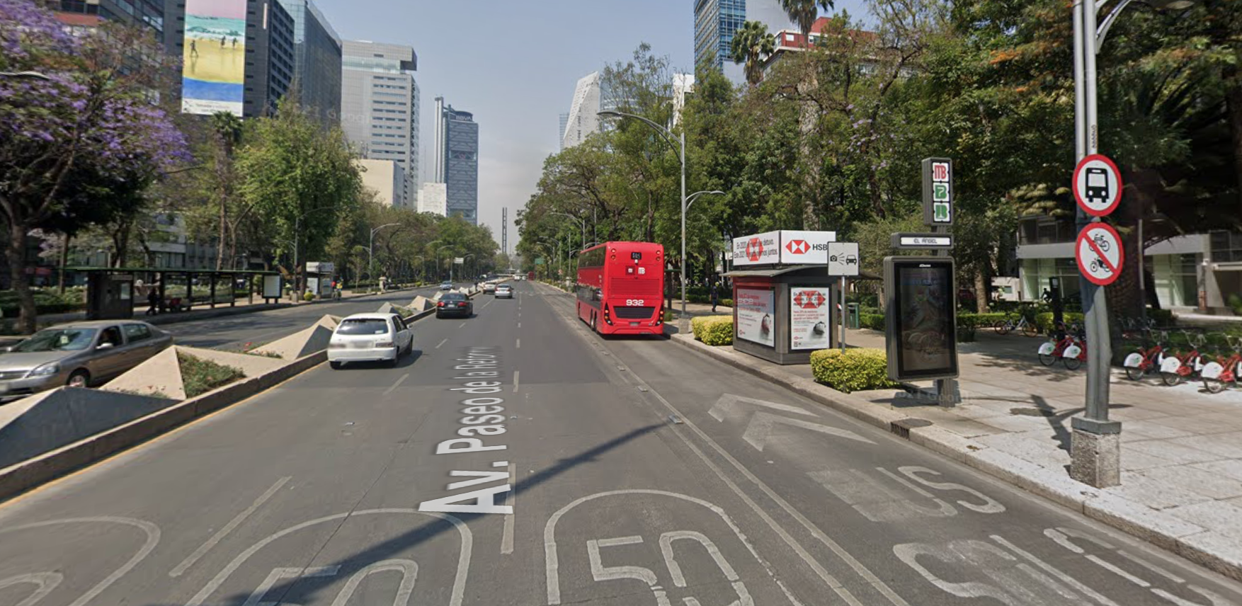 Paseo de la Reforma on Metrobús Line 7