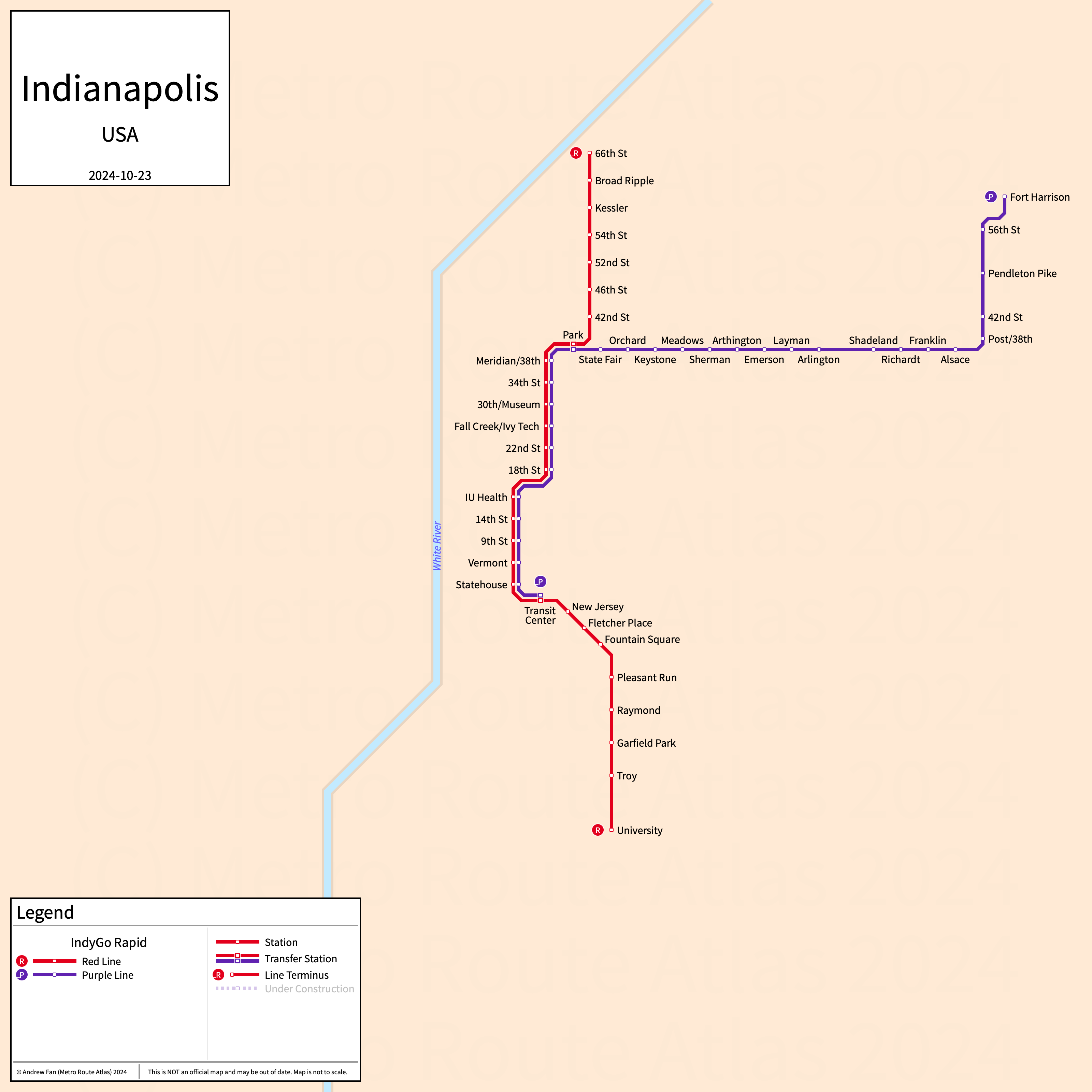 Metro/Light Rail Map : r/indianapolis