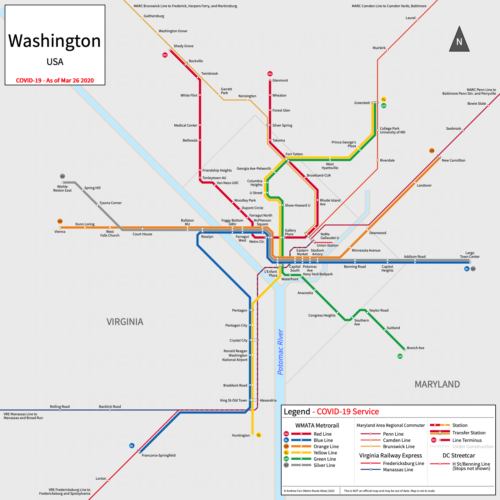 Washington DC COVID-19 Map