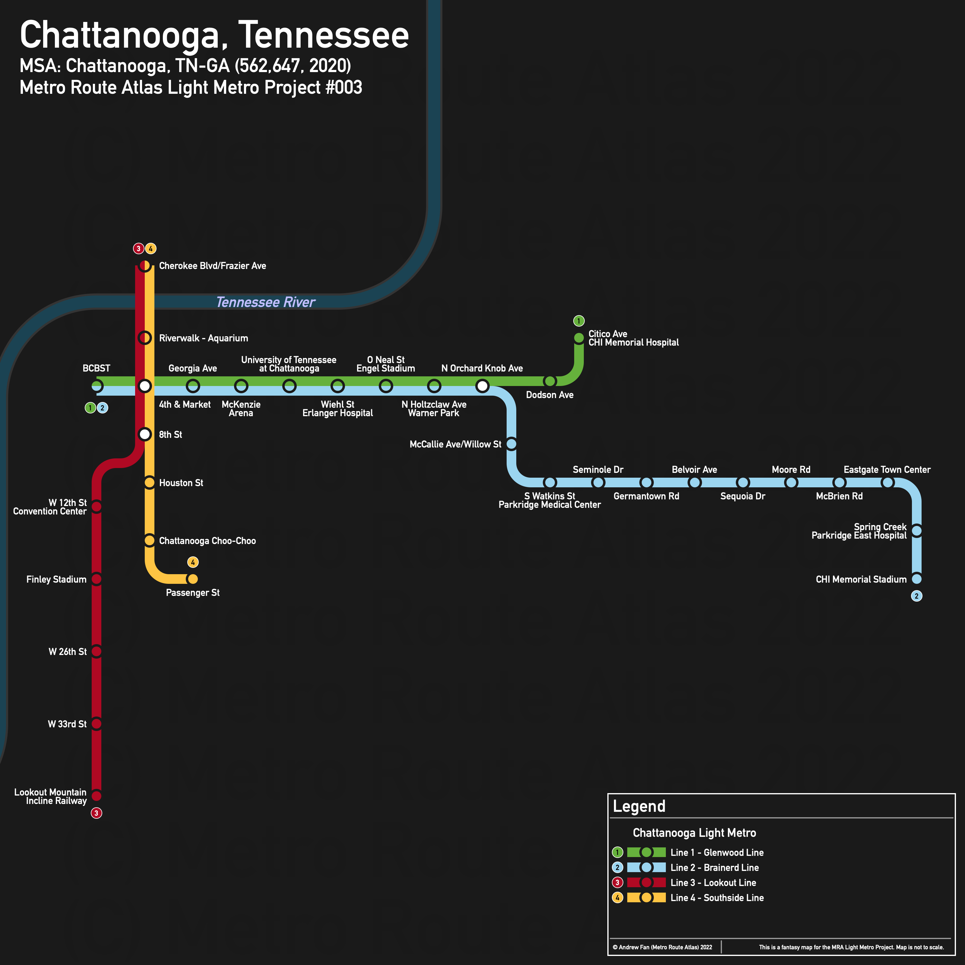 Chattanooga, TN (diagrammatic)