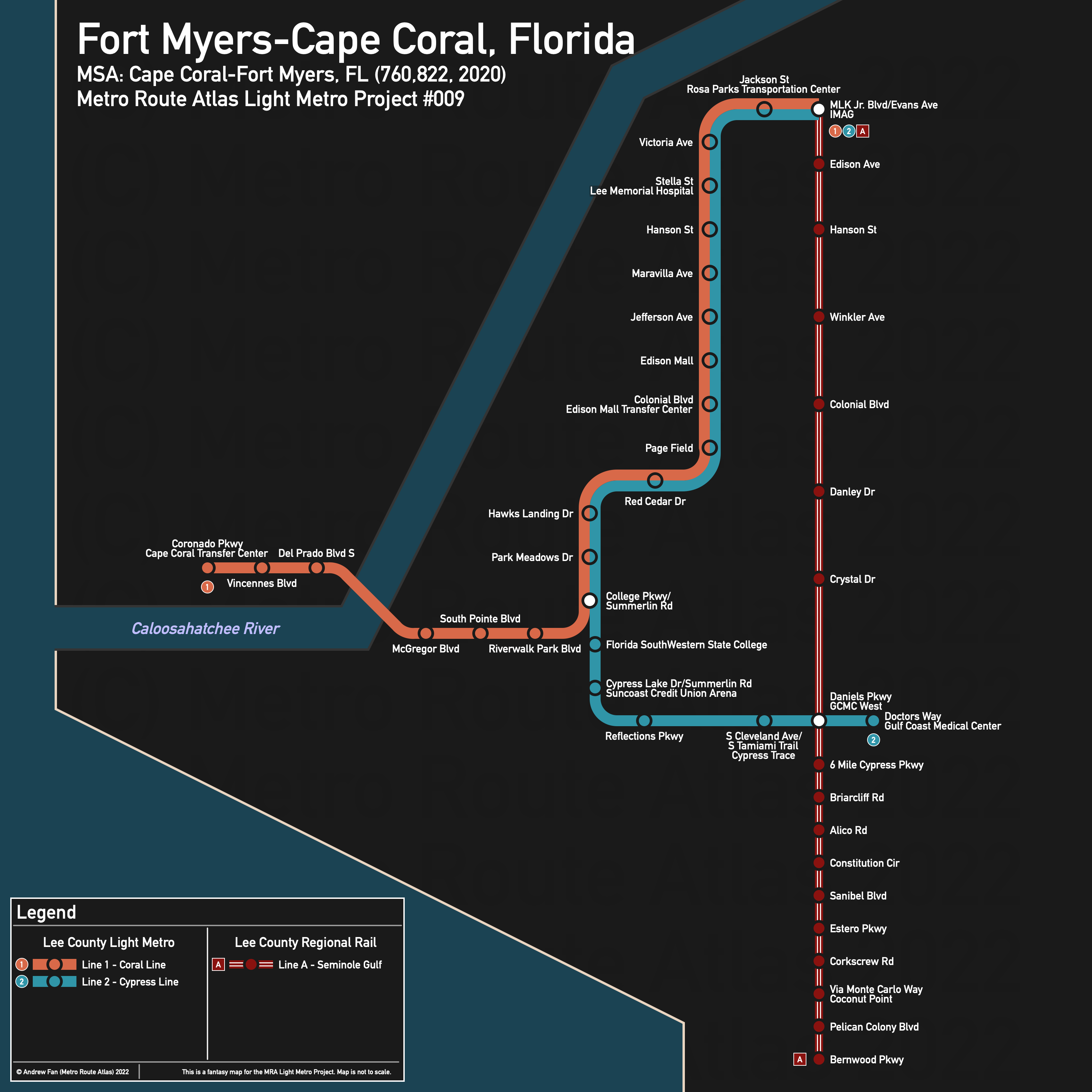 Fort Myers, FL (diagrammatic)
