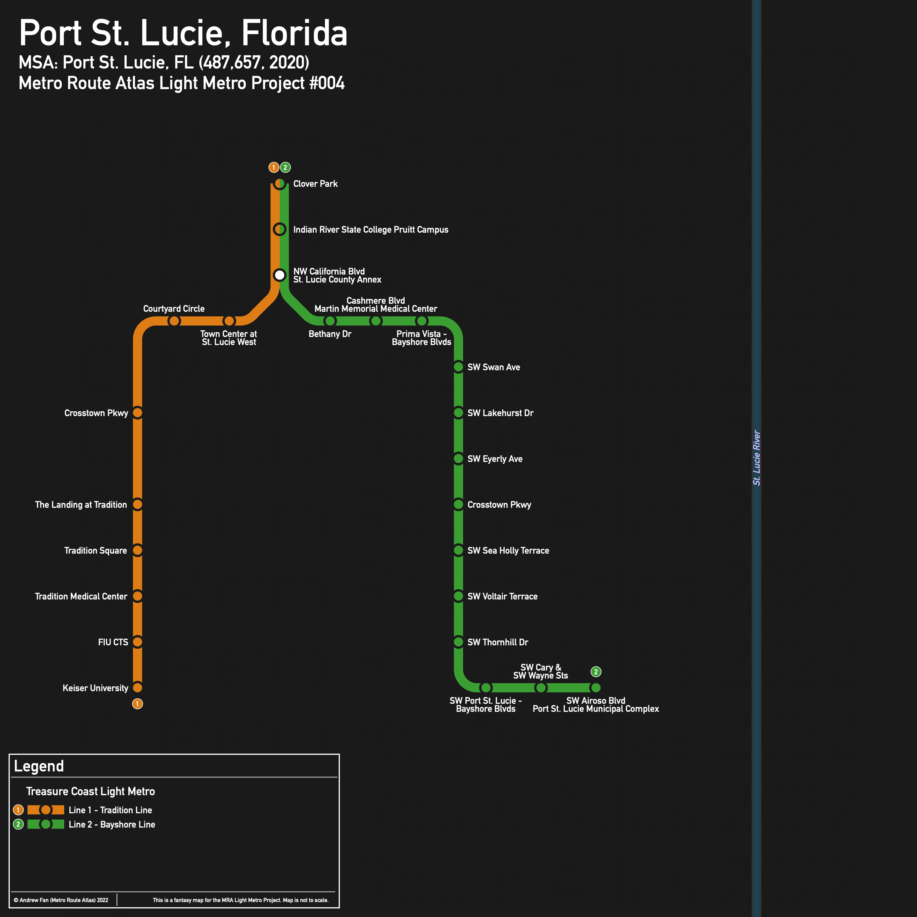 Port St. Lucie, Florida (diagrammatic)