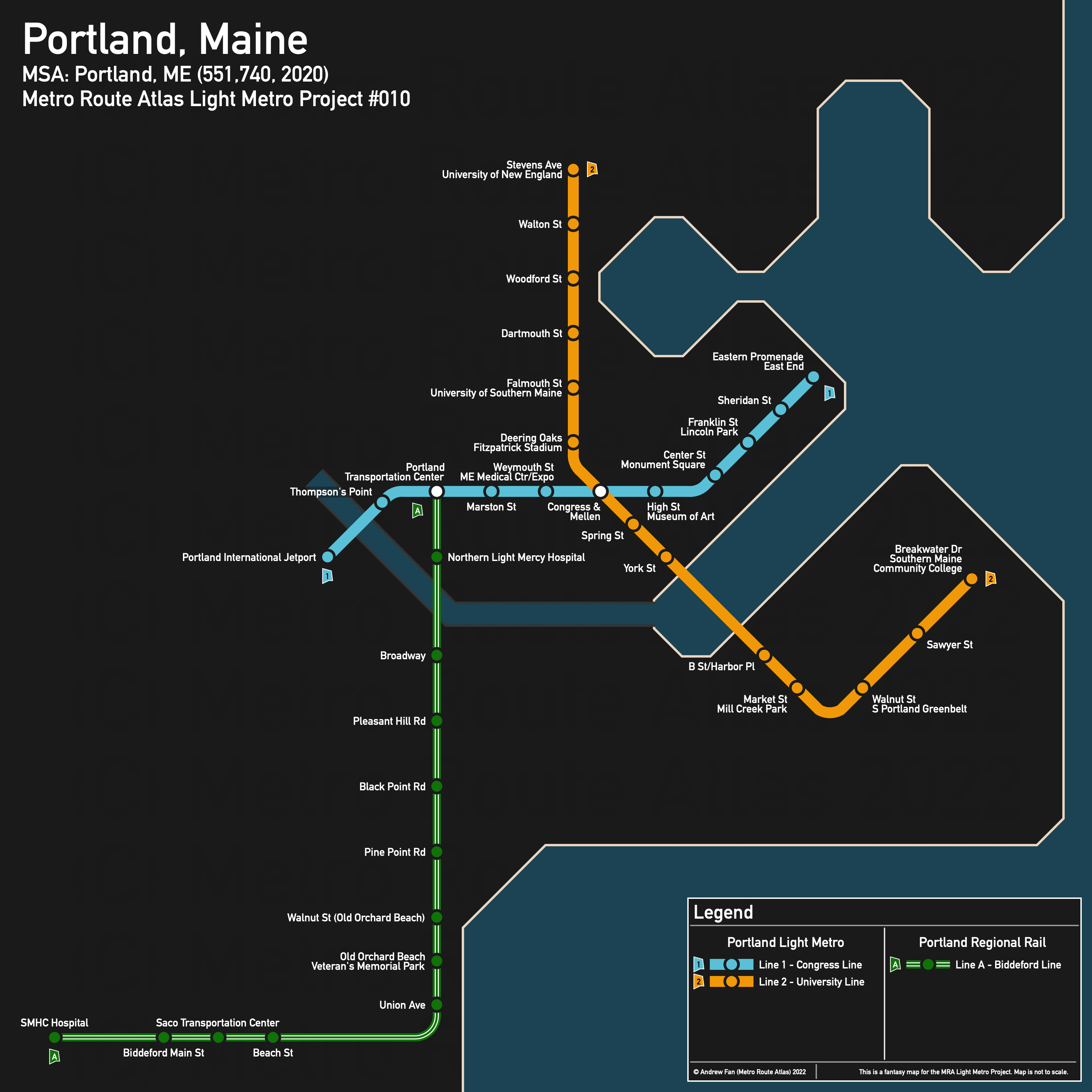 Portland, ME (diagrammatic)