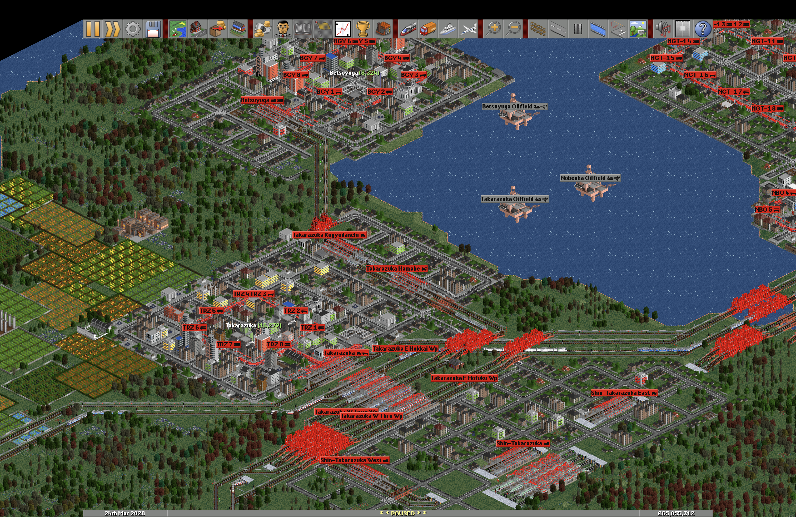 Takarazuka, the bottleneck of the network